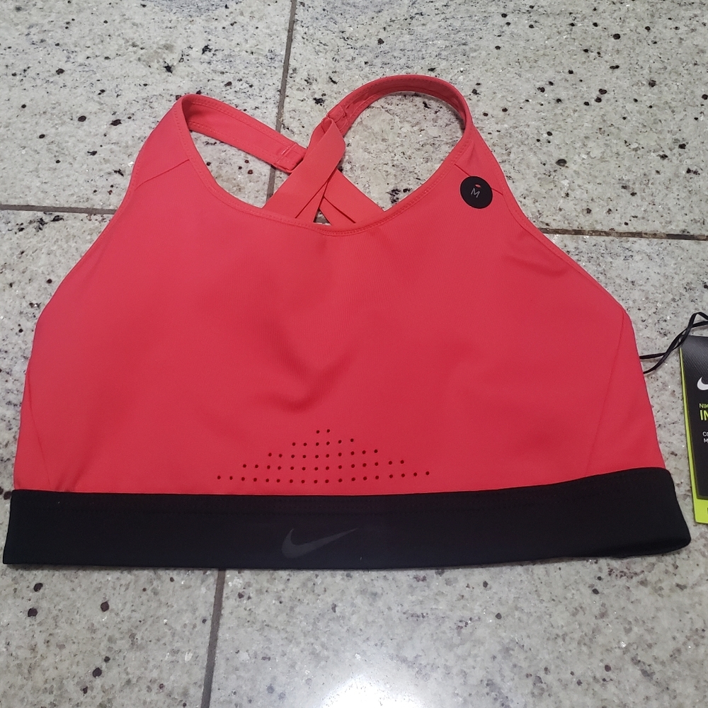 Nike Impact High Support Sports Bra Dri-FIT NWT Coral Pink Women’s Medium